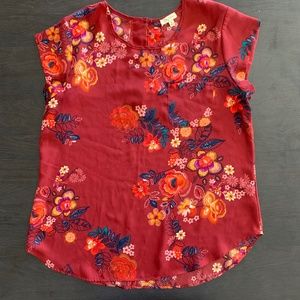Lily White Floral Blouse